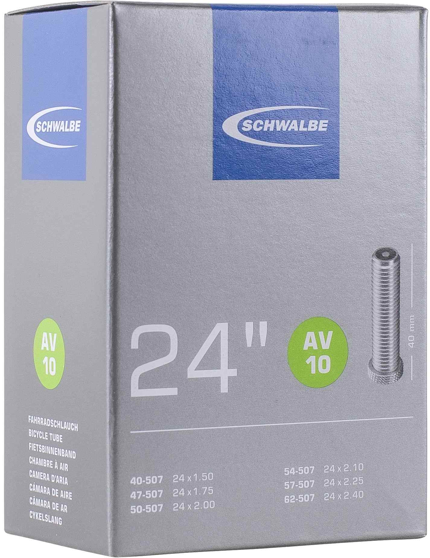 Schwalbe Inner Tube Av10 24 Inch 40/62-507 40Mm