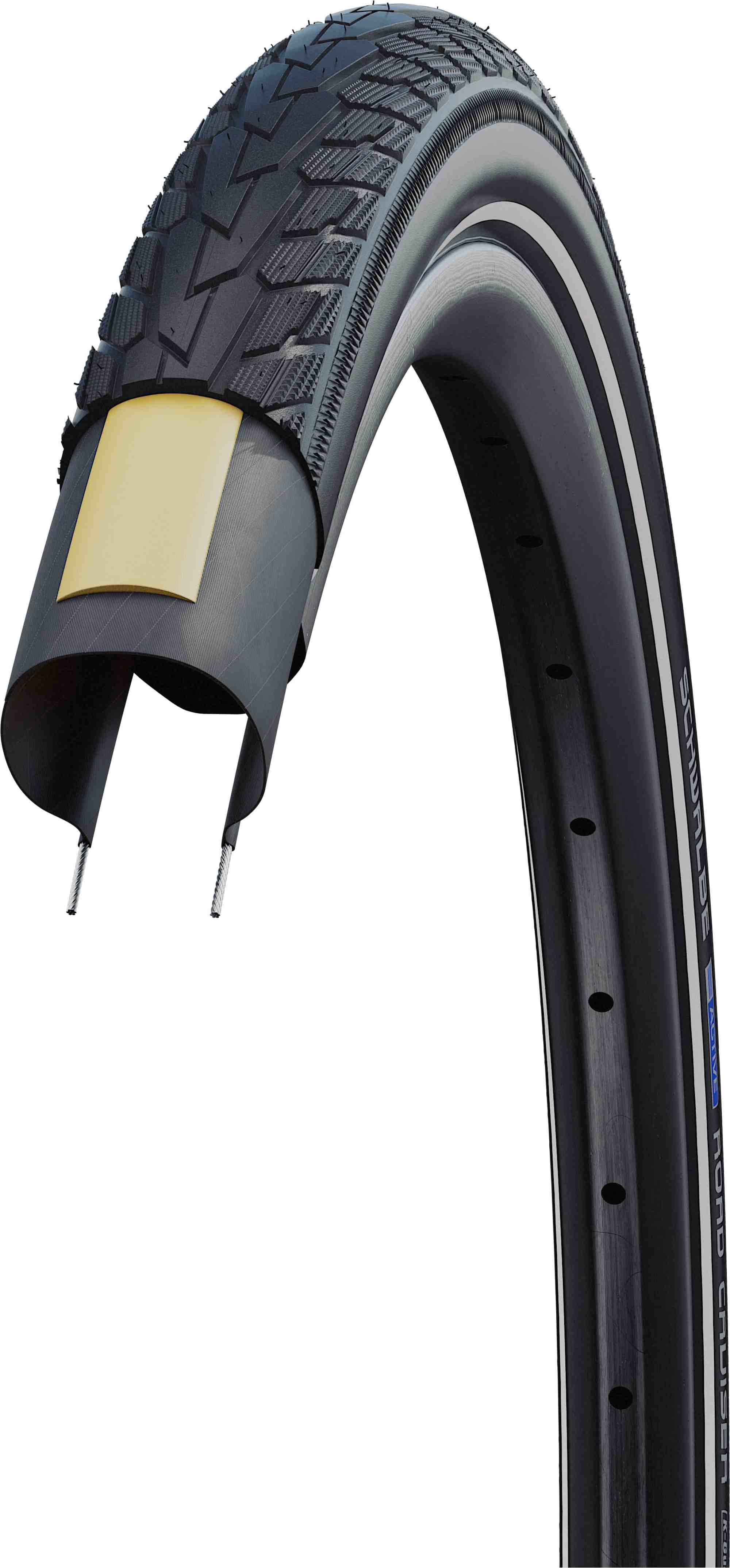 SCHWALBE ROAD CRUISER K-GUARD BLACK+REFLEX 20X1.75