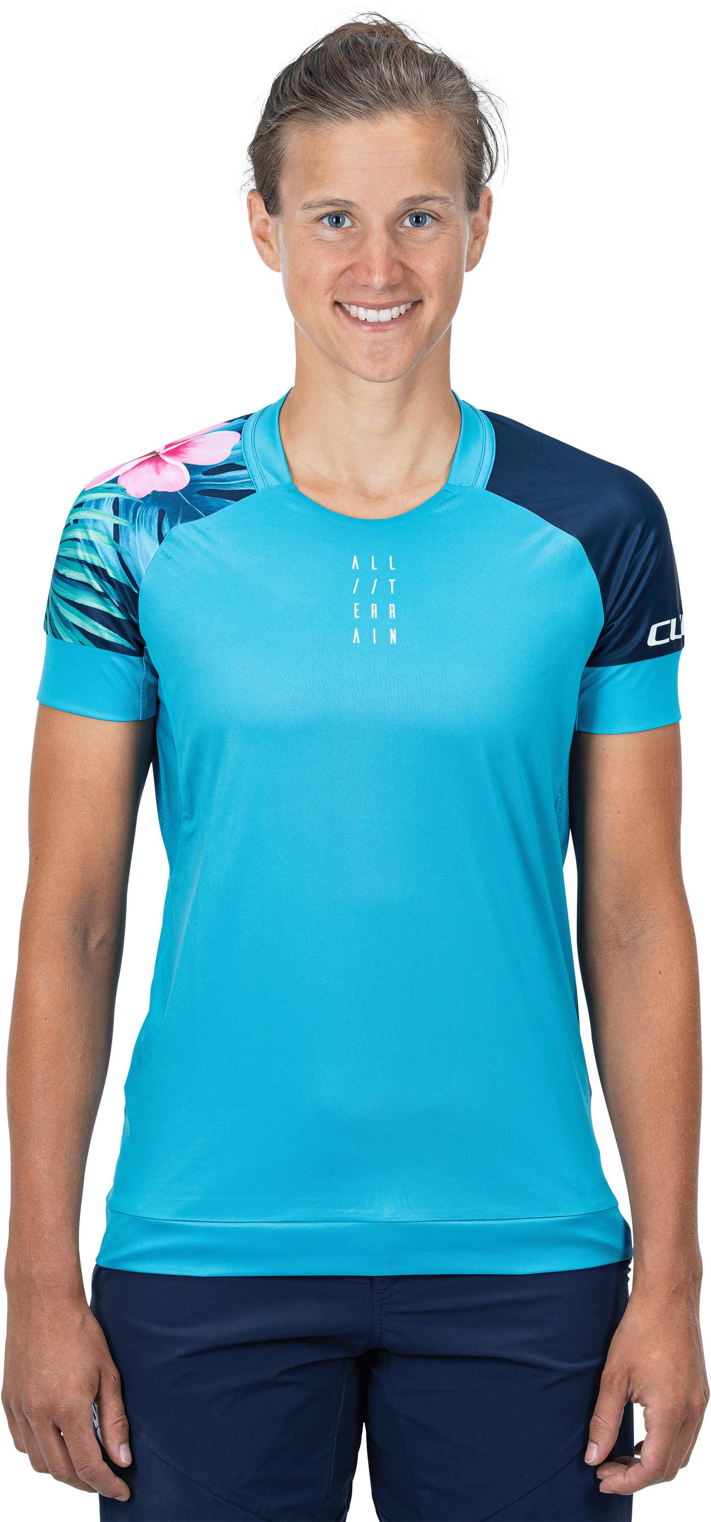 CUBE Atx WS Round Neck Jersey S/S Blue