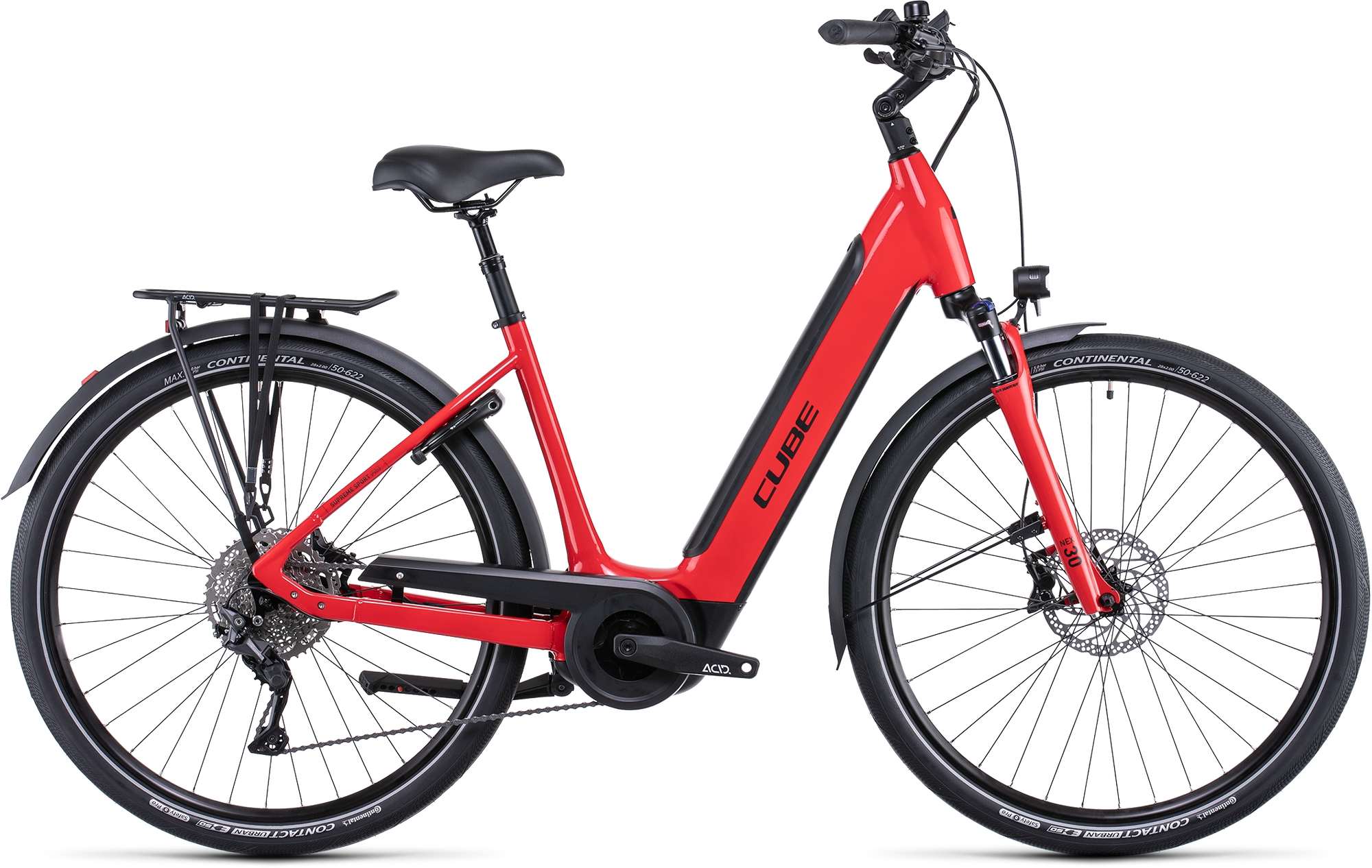 CUBE Supreme Sport Hybrid Pro 625 Red/Black 2022