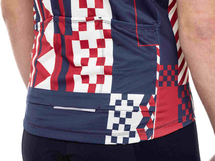 CUBE BLACKLINE JERSEY CMPT S/S BLUE/RED/BEIGE