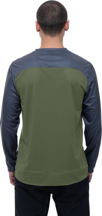 Cube Atx Round Neck Jersey Tm L/S Olive/Grey