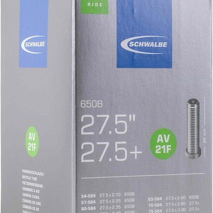Schwalbe Inner Tube Av21F 27.5 Inch 54/75-584 40Mm