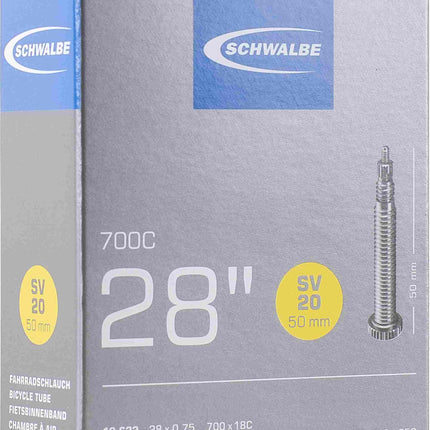SCHWALBE INNER TUBE SV20 XLIGHT 18/25-622/630 50mm