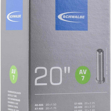 Schwalbe Inner Tube Av7 20 Inch 40/62-406 40Mm