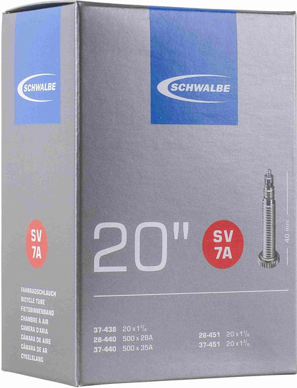 SCHWALBE INNER TUBE SV7A 28/37-438/451 40MM