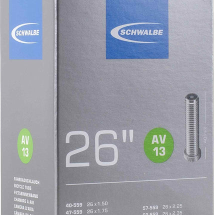 Schwalbe Inner Tube Av13 26 Inch 40/62-559 40Mm