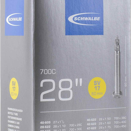 Schwalbe Inner Tube Sv17 28 Inch 60Mm