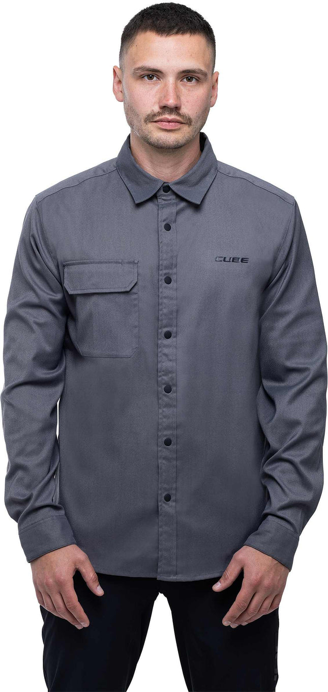 Cube Vertex Shirt L/S Grey