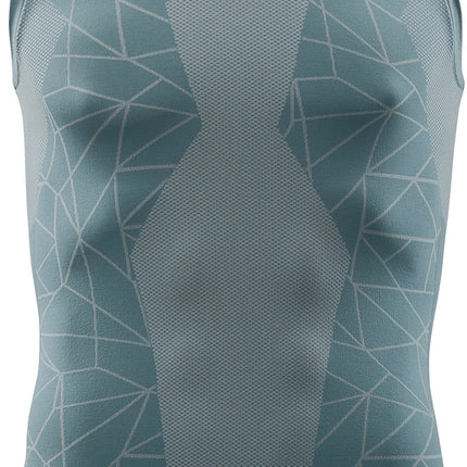 CUBE Baselayer Race Be Cool Sleeveless Gry/Grn