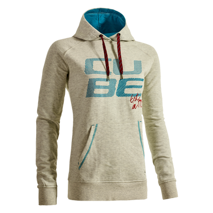 CUBE Wls Hoody CUBE Creme Melange/Blue