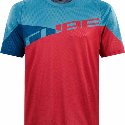 CUBE Edge Round Neck Jersey S/S Blue/Pink