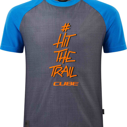 CUBE Junior Jersey S/S Grey/Blue