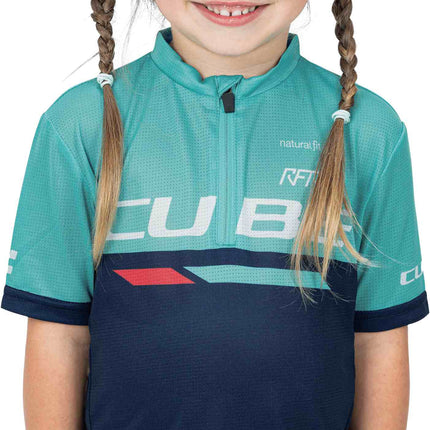 CUBE Junior Teamline Jersey S/S Blue/Mint