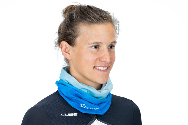 CUBE Functional Scarf Blue/Grey Onesize