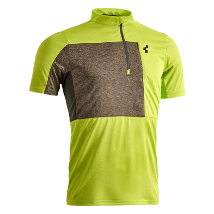 CUBE Tour Jersey Free S/S Neon Green/Grey