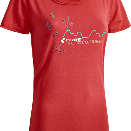 CUBE Wls T-Shirt Fichtelmountains Red