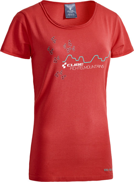 CUBE Wls T-Shirt Fichtelmountains Red