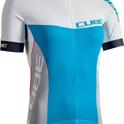 CUBE Teamline WS Jersey S/S White/Blue/Grey