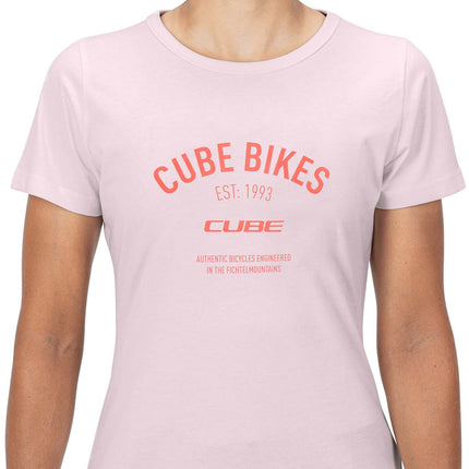 CUBE Organic WS T-Shirt Brand Rose