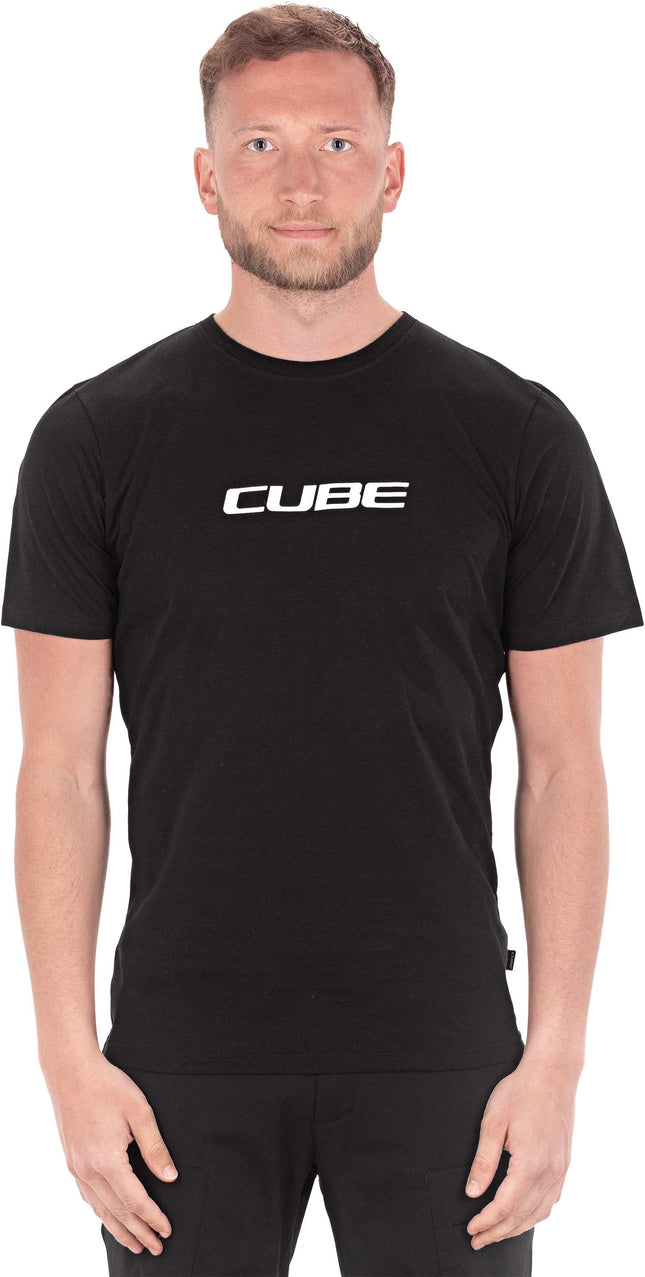 CUBE Organic T-Shirt Classic Logo Black