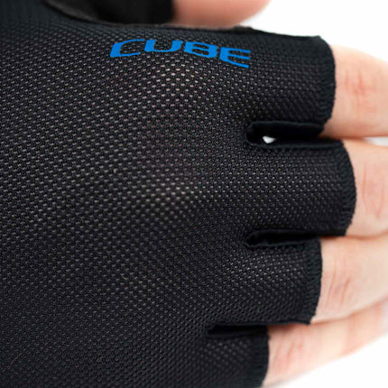 CUBE Gloves Performance Short Finger Black/Blue