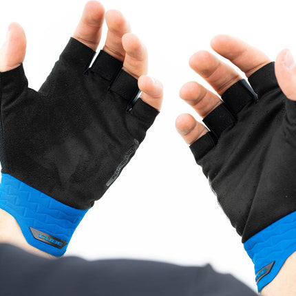 CUBE Gloves Performance Short Finger Black/Blue