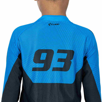 CUBE Junior Jersey L/S X Actionteam Black/Blue