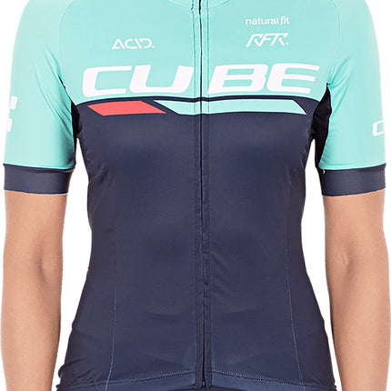 CUBE Teamline WS Jersey S/S Blue/Mint