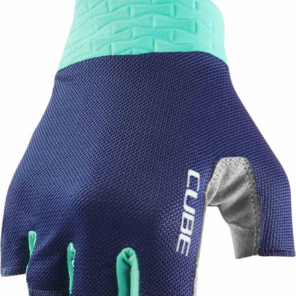 CUBE Gloves Performance Short Finger Blue/Mint