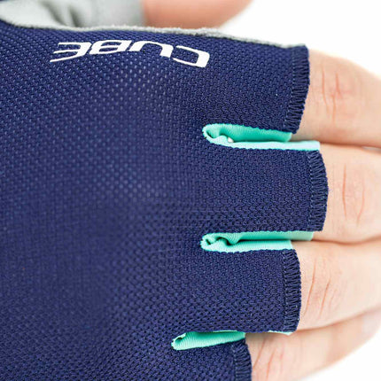 CUBE Gloves Performance Short Finger Blue/Mint