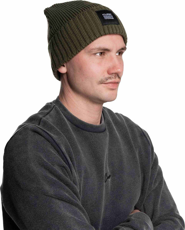 CUBE BEANIE OLIVE