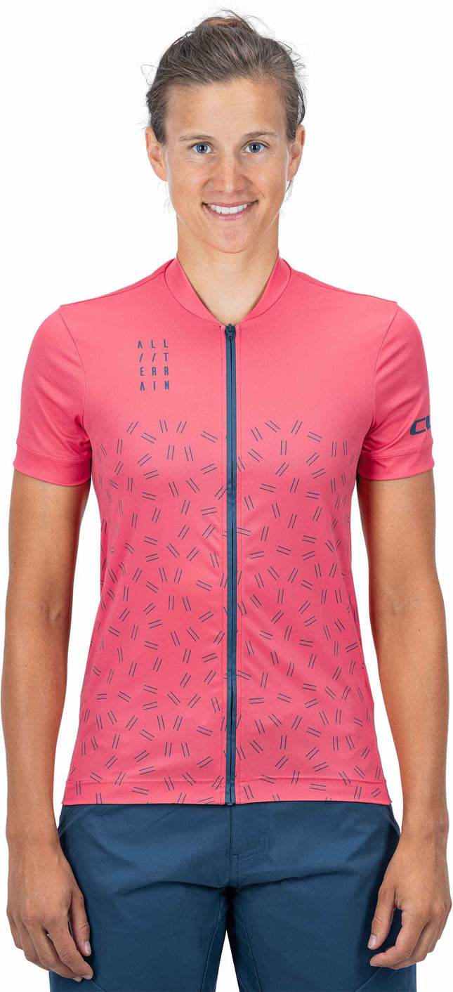 CUBE Atx WS Jersey Full Zip S/S Coral