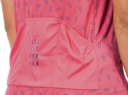 CUBE Atx WS Jersey Full Zip S/S Coral