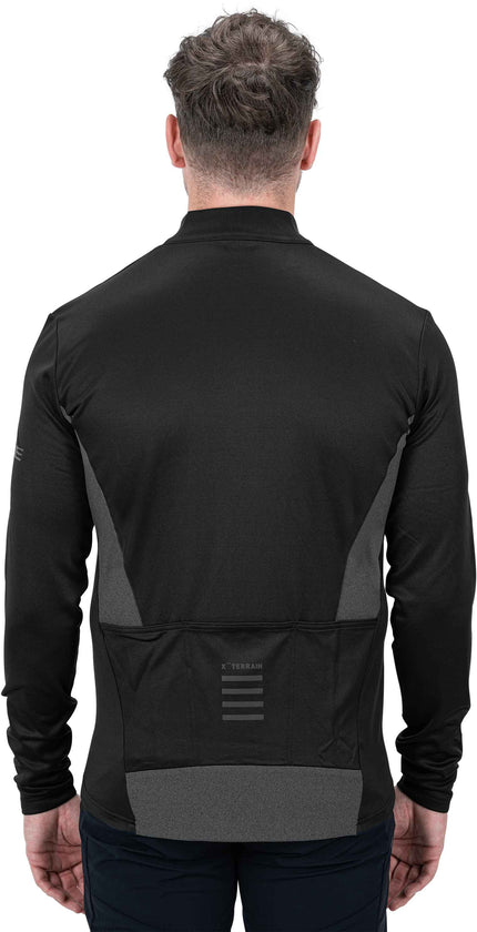CUBE Atx Jersey Full Zip L/S Black