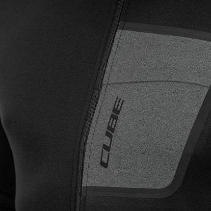 CUBE Atx Jersey Full Zip L/S Black