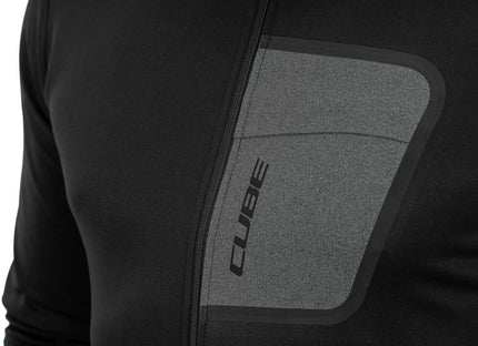 CUBE Atx Jersey Full Zip L/S Black