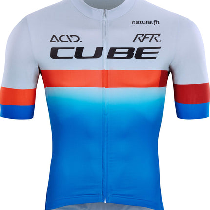 CUBE Teamline Jersey S/S Blue/Red/Grey
