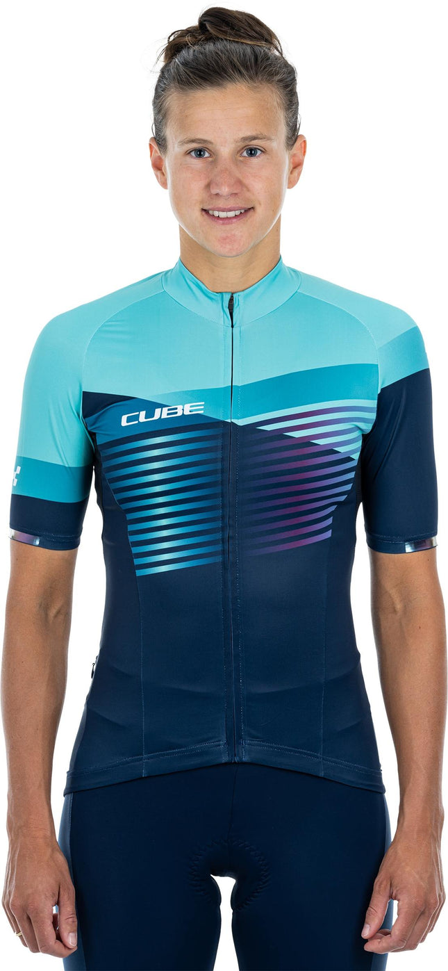 CUBE Teamline WS Jersey S/S Blue/Mint
