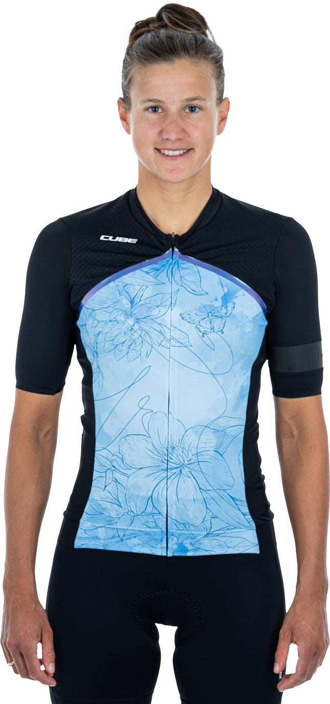 CUBE Blackline WS Jersey S/S Blue Pattern