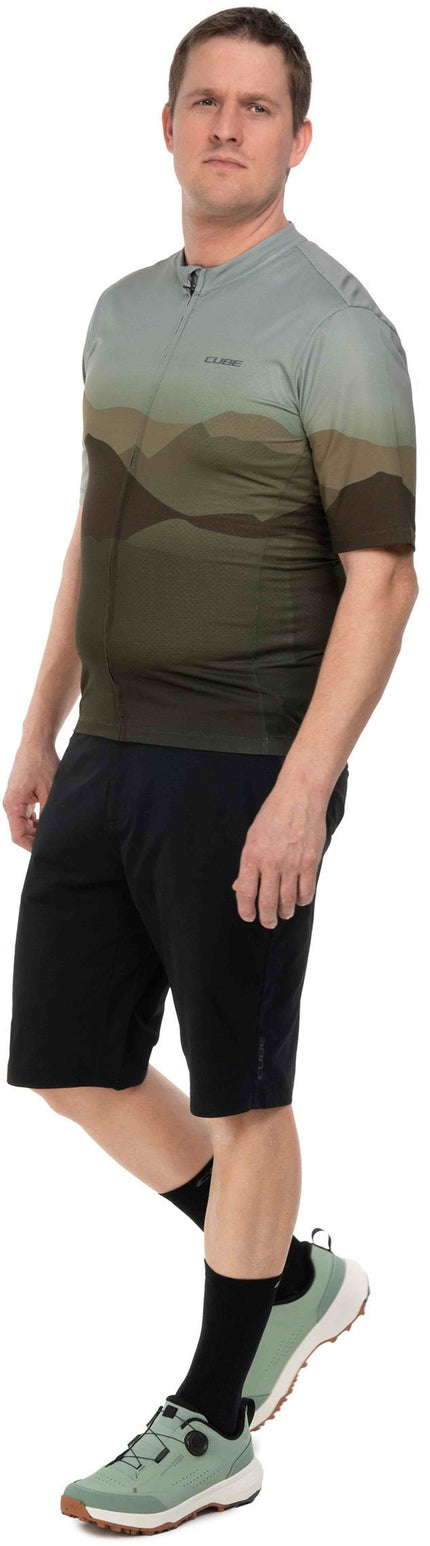 CUBE JERSEY CMPT MOUNTAIN S/S GREEN