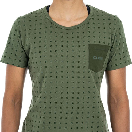 CUBE Organic WS T-Shirt Pedal Olive