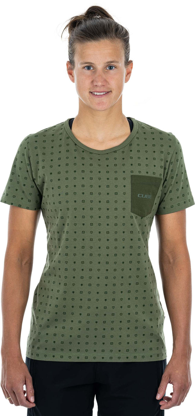 CUBE Organic WS T-Shirt Pedal Olive