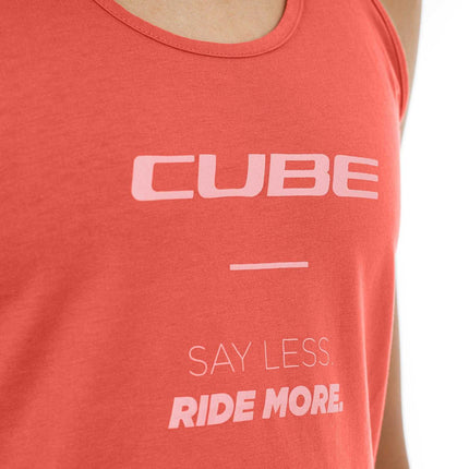 CUBE Organic WS Tank Top Red