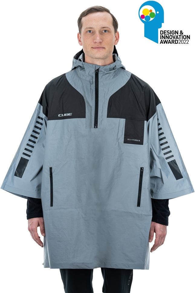 CUBE Atx Utility Poncho Safety Silver/Grey