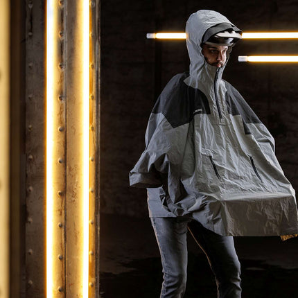 CUBE Atx Utility Poncho Safety Silver/Grey
