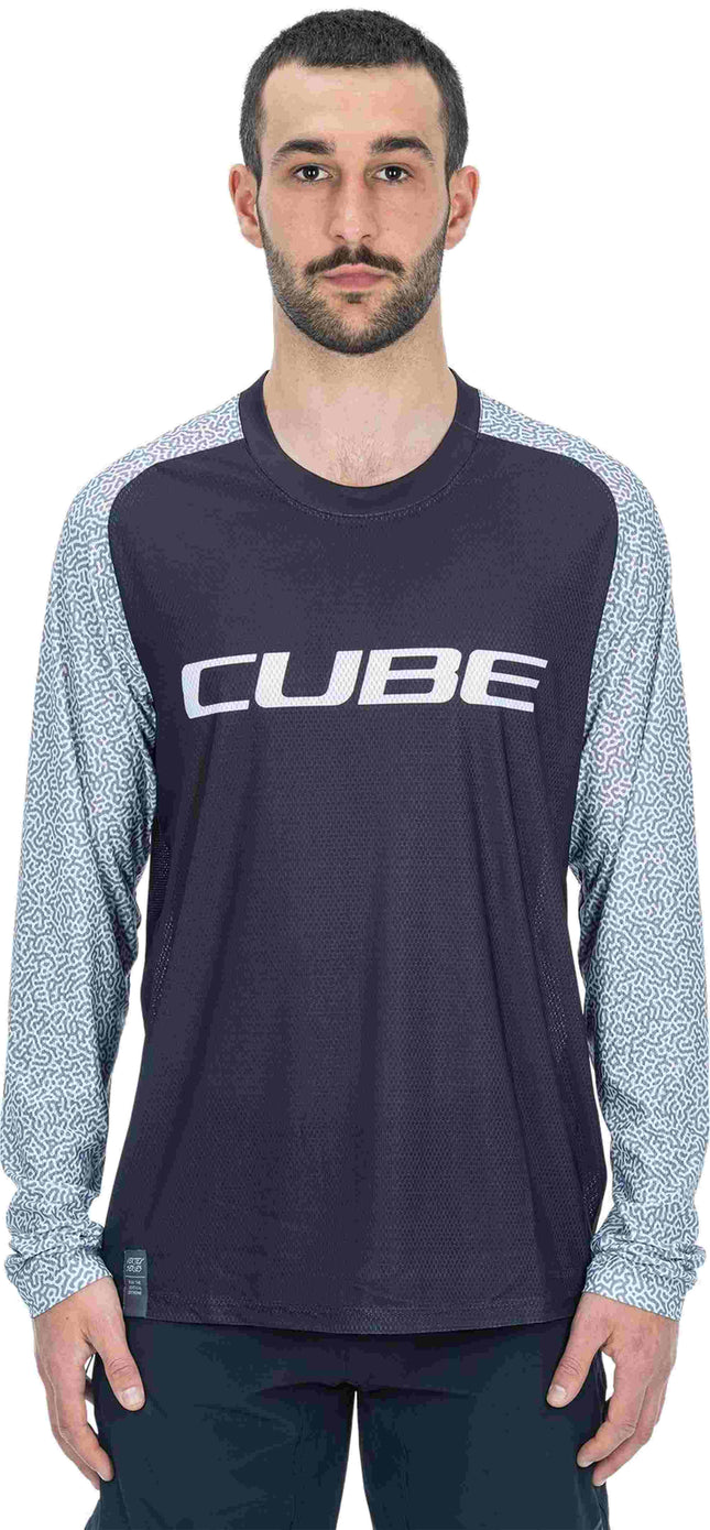 CUBE VERTEX ROUND NECK JERSEY LS XS