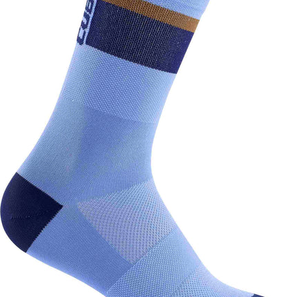 CUBE Socks High Cut Blackline Blue/Brown