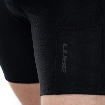 CUBE Liner Bib Shorts Black