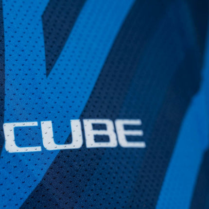 CUBE Atx Jersey Full Zip Cmpt S/S Blue
